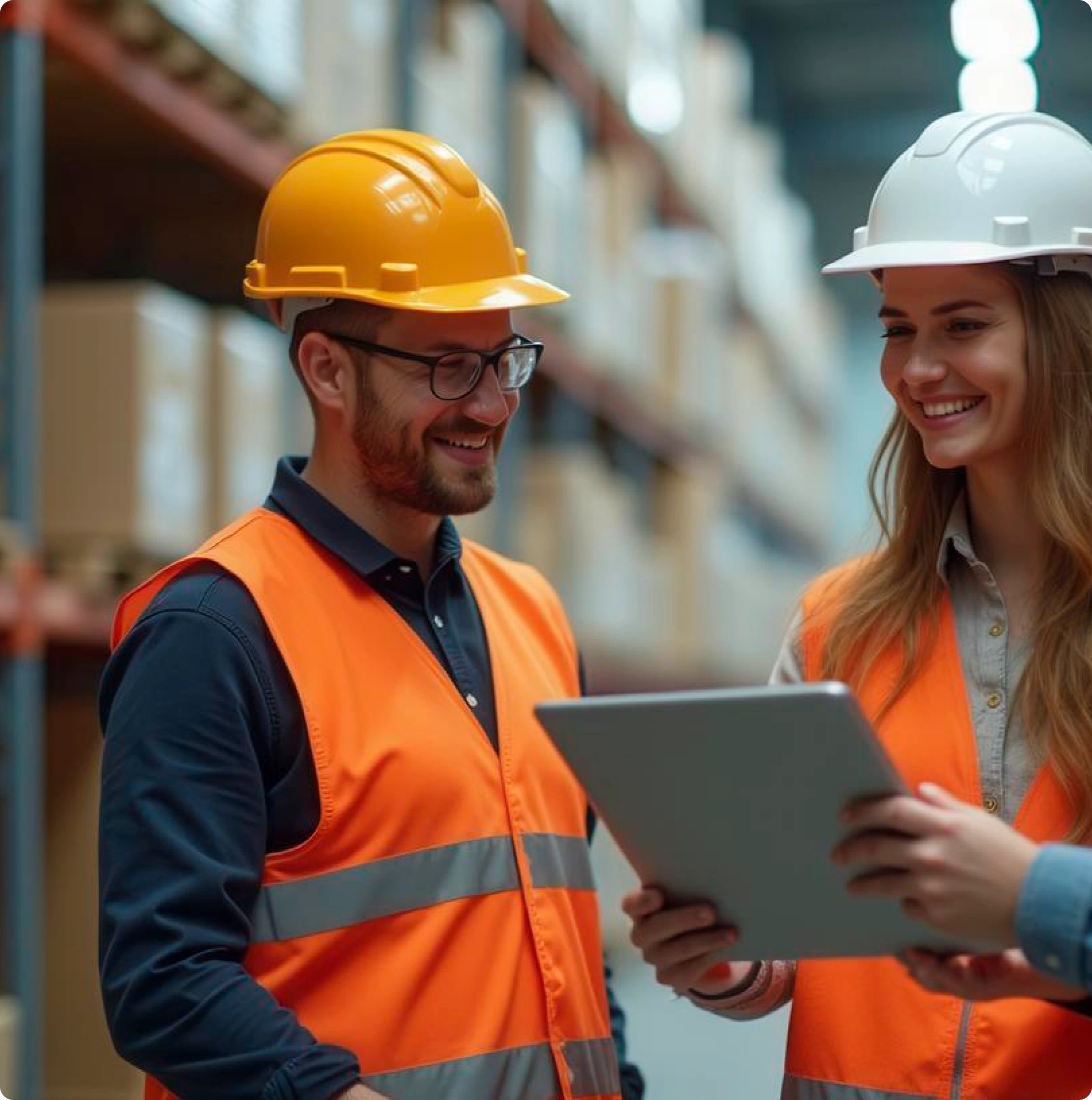 Fred Cargo team in warehouse